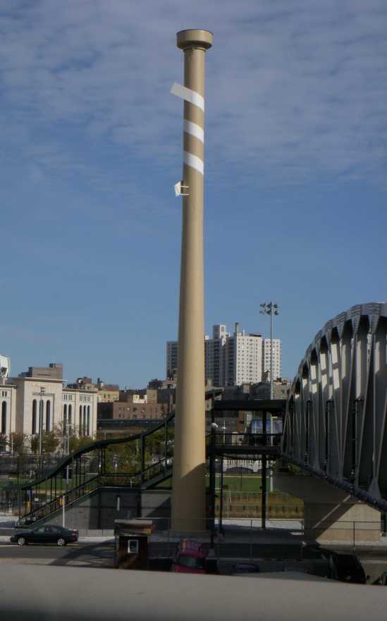 Chimney renovated using RD-Elastometal to encapsulate the lead