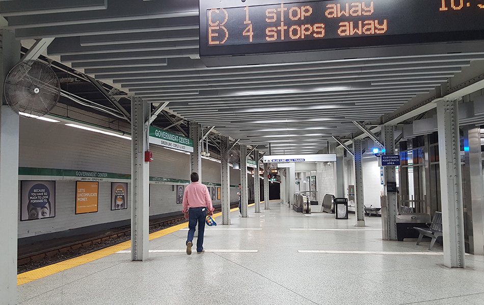 Boston subway station