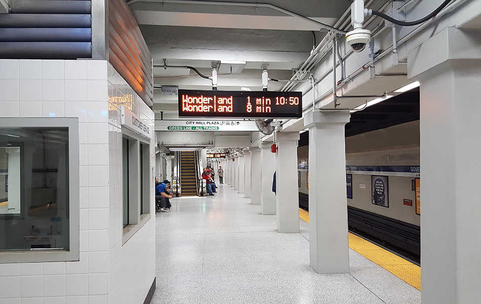 Boston subway station