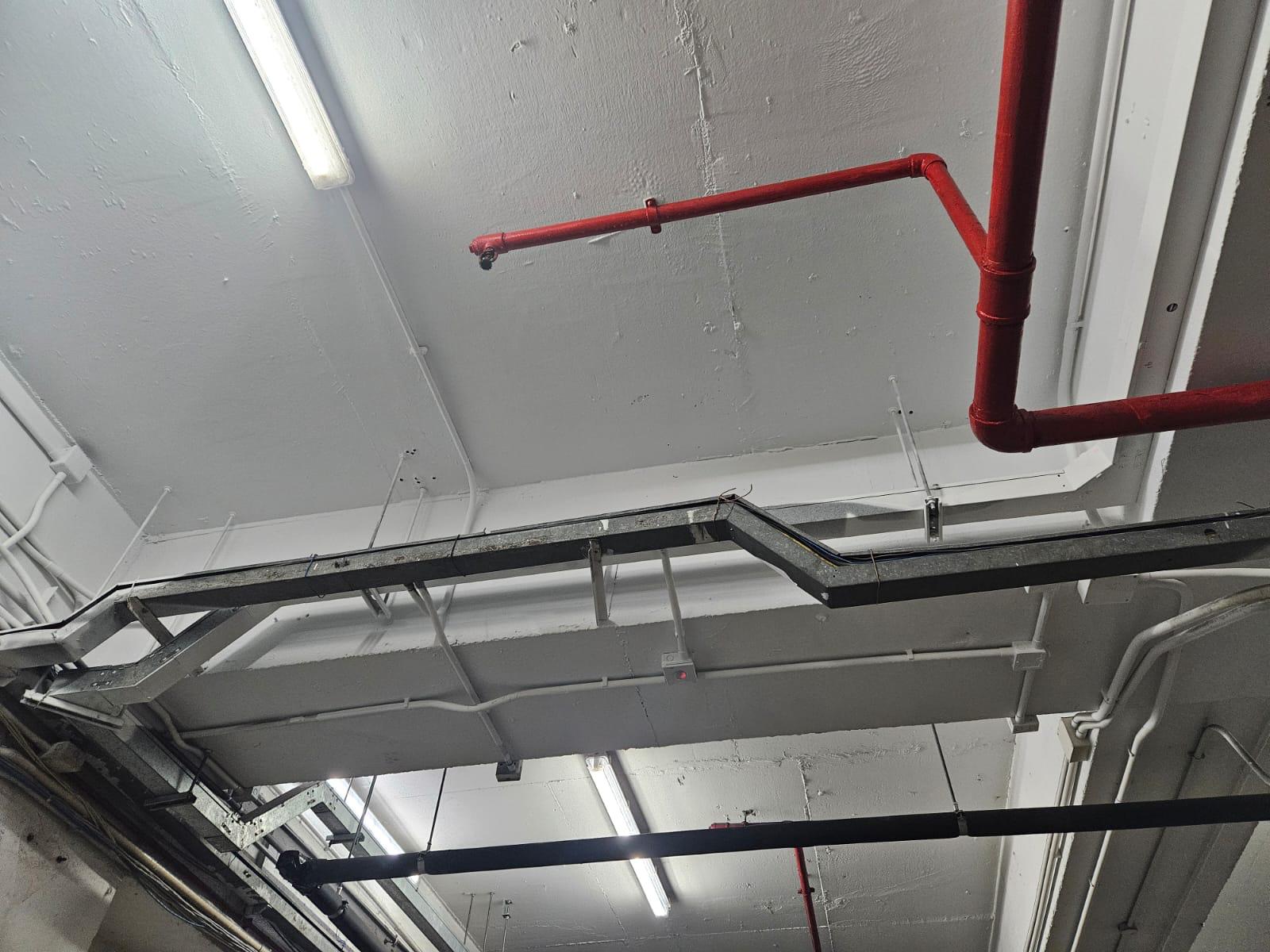 The finished ceiling after painting with RD-Aquasorb